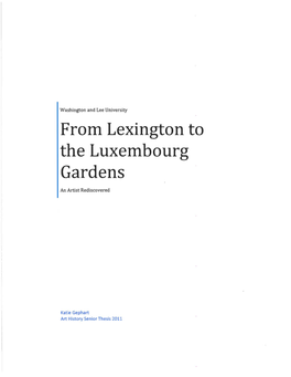 From Lexington to the Luxembourg Gardens