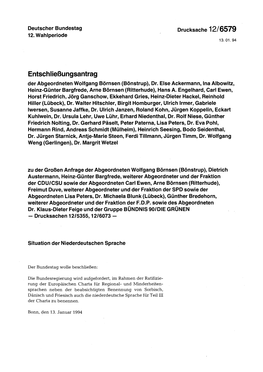 Entschließungsantrag Der Abgeordneten Wolfgang Börnsen (Bönstrup), Dr