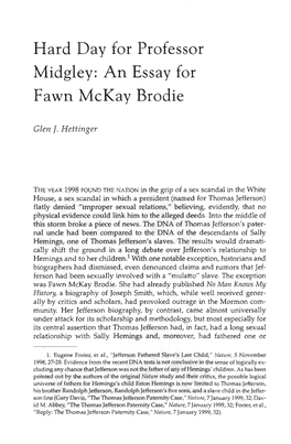 An Essay for Fawn Mckay Brodie