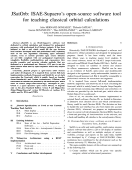 ISAE-Supaero's Open-Source Software Tool for Teaching Classical Orbital