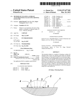 United States Patent (10) Patent No.: US 8,137,477 B2 Wittorffi Et All E 45) Date of Patent : Mar.E 20, 2012