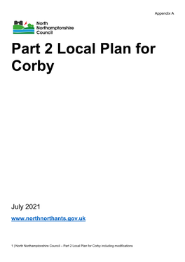 Part 2 Local Plan for Corby