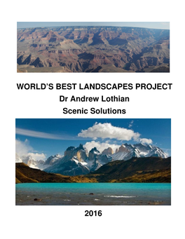 World Best Landscapes Report
