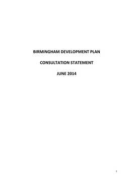 SUB11 Consultation Statement 2014