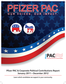 Pfizer PAC & Corporate Political Contributions Report