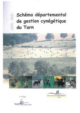 Schéma Départemental De Gestion Cynégétique Du Tarn