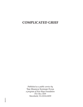 Complicated Grief