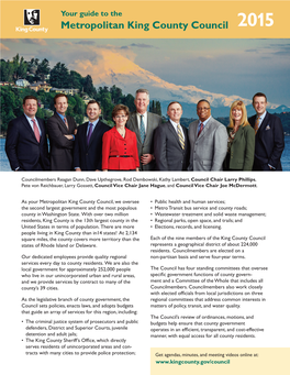 Metropolitan King County Council 2015