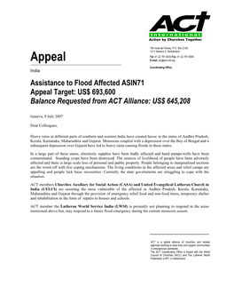 Appeal E-Mail: Act@Act-Intl.Org