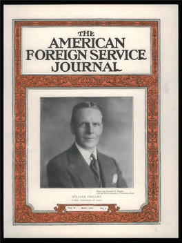 The Foreign Service Journal, May 1933