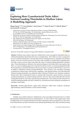 Exploring How Cyanobacterial Traits Affect Nutrient Loading Thresholds