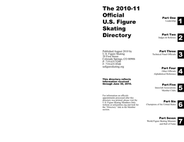 The 2010-11 Official U.S. Figure Skating Directory