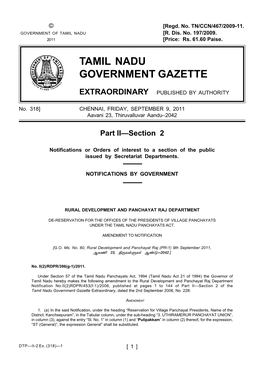 318] CHENNAI, FRIDAY, SEPTEMBER 9, 2011 Aavani 23, Thiruvalluvar Aandu–2042
