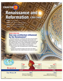Renaissance and Reformation 1350