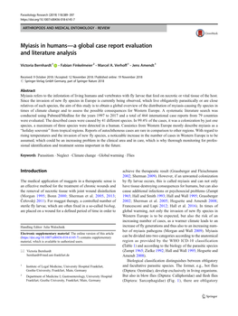 Myiasis in Humans—A Global Case Report Evaluation and Literature Analysis