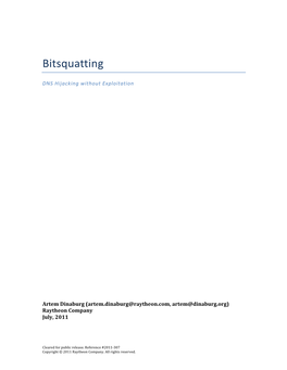 Bitsquatting