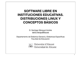 Software Libre En Instituciones Educativas