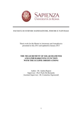 The Measurement of Solar Diameter and Limb Darkening Function with the Eclipse Observations