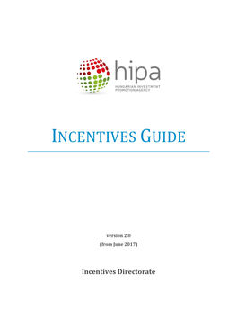 Incentives Guide