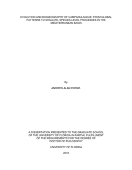 University of Florida Thesis Or Dissertation Formatting Template