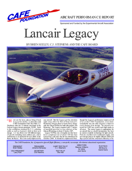 Lancair Legacy by BRIEN SEELEY, C.J