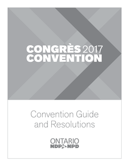 Convention Guide and Resolutions