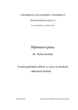 Diplomová Práce