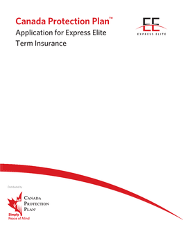 Application for Express Elite Term Insurance