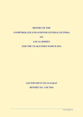 Report of the Comptroller and Auditor General of India on Local