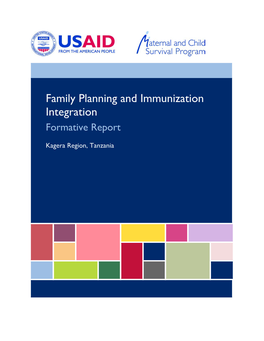 Family Planning and Immunization Integration Formative Report