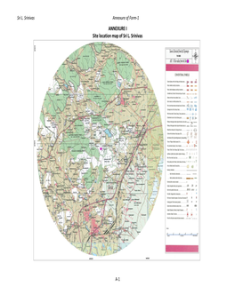 ANNEXURE I Site Location Map of Sri L. Srinivas