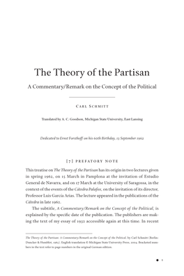 The Theory of the Partisan