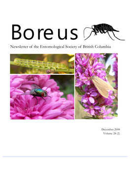 Newsletter of the Entomological Society of British Columbia