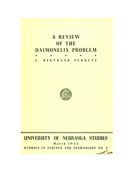 A Review of the Daimonelix Problem University Of