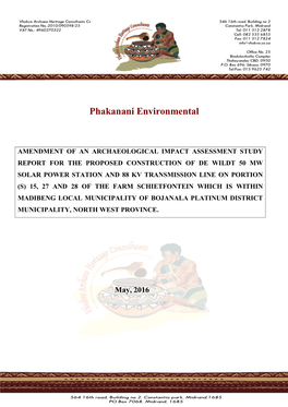 Phakanani Environmental