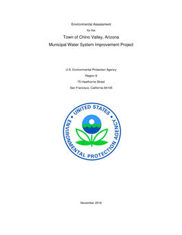 U.S. EPA Environmental Assessment for the Town of Chino Valley, Arizona Municipal Water System Improvement Project
