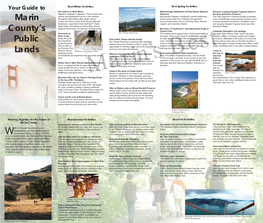 Brochure: Your Guide to Marin County's Public Lands