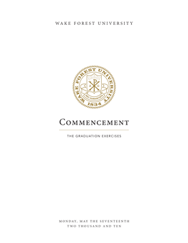 Commencement