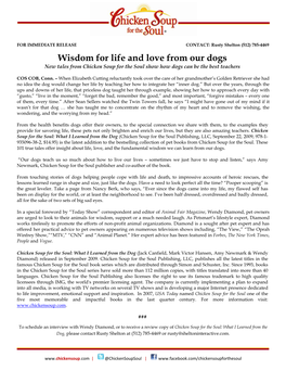 Wisdom for Life and Love from Our Dogs New Tales from Chicken Soup for the Soul Show How Dogs Can Be the Best Teachers