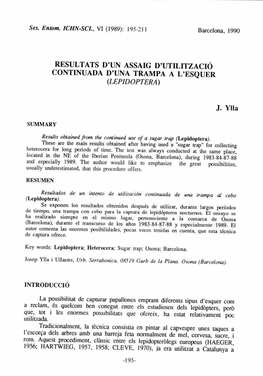 RESULTATS D'un ASSAIG D'utilització J. Vila