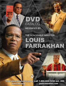 Each Dvd Is a Collection of Excerpts That Highlight Messages by the Honorable Minister Louis Farrakhan