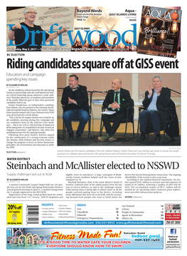 Riding Candidates Square Off at GISS Event Education and Campaign Spending Key Issues