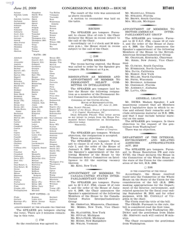 Congressional Record—House H7401