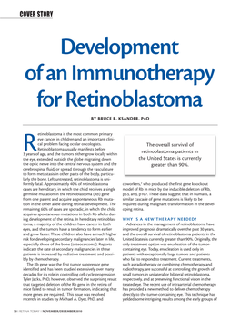 Development of an Immunotherapy for Retinoblastoma