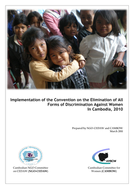 Implementation of the Convention on the Elimination of All Forms of Discrimination Against Women