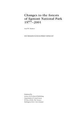 Changes to the Forests of Egmont National Park 1977–2001