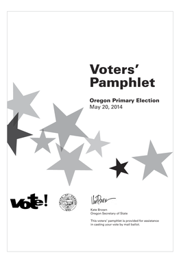 State Voters' Pamphlet