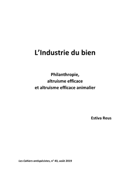 L'industrie Du Bien