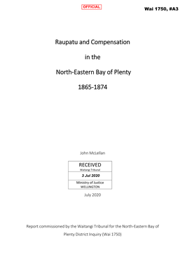 Raupatu and Compensation in the North-Eastern