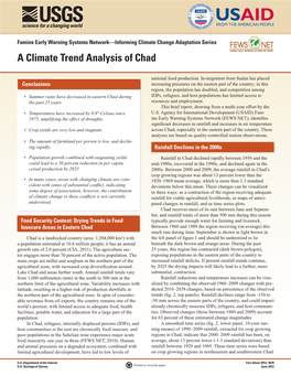 A Climate Trend Analysis of Chad